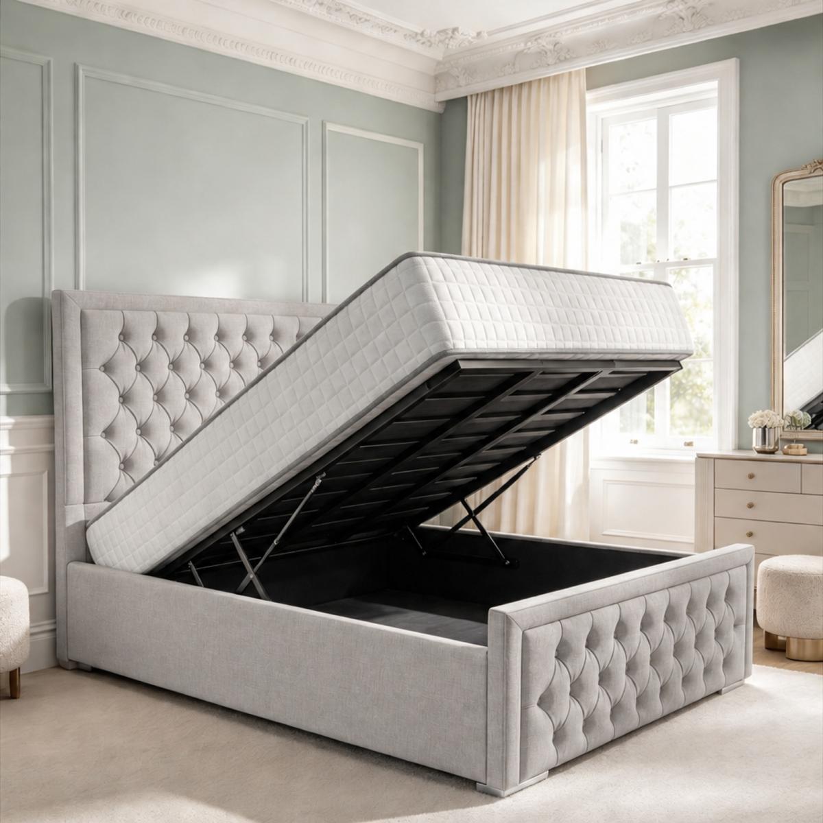 Wycombe Upholstered Ottoman Bed, view 26