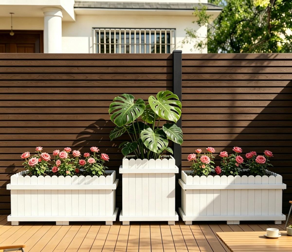 Fencing 94T - Walnut - Outdoor - 180cm (1 Pack / 6pcs) — Fencing handmade to order by Langham Furniture, image 1 of 7