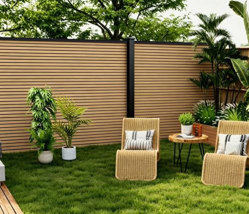 Fencing 94A - Oak - Outdoor - 180cm (1 Pack / 6pcs) — Fencing handmade to order by Langham Furniture