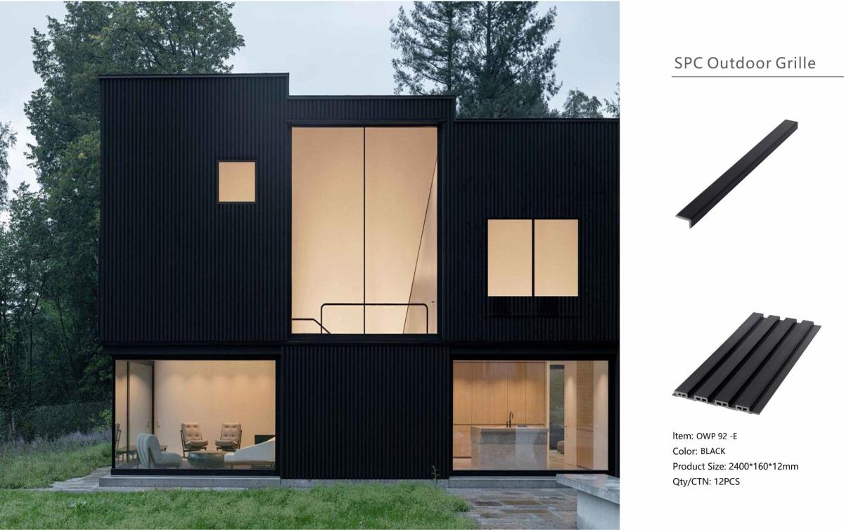 Wall Panel 92E - Black - Outdoor - 240cm - (1 pack / 12pcs) — Outdoor Wall Panels handmade to order by Langham Furniture, image 3 of 3