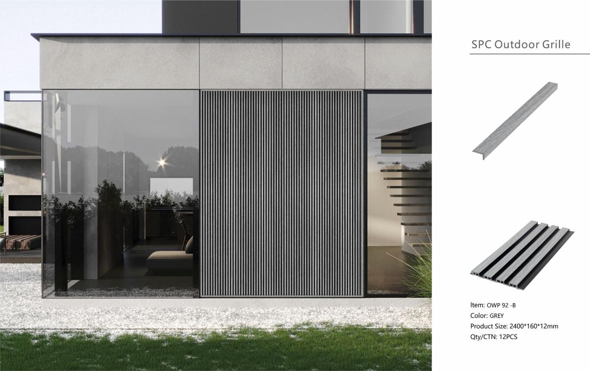 Wall Panel 92B - Grey - Outdoor - 240cm - (1 pack / 12pcs) — Outdoor Wall Panels handmade to order by Langham Furniture, image 3 of 3