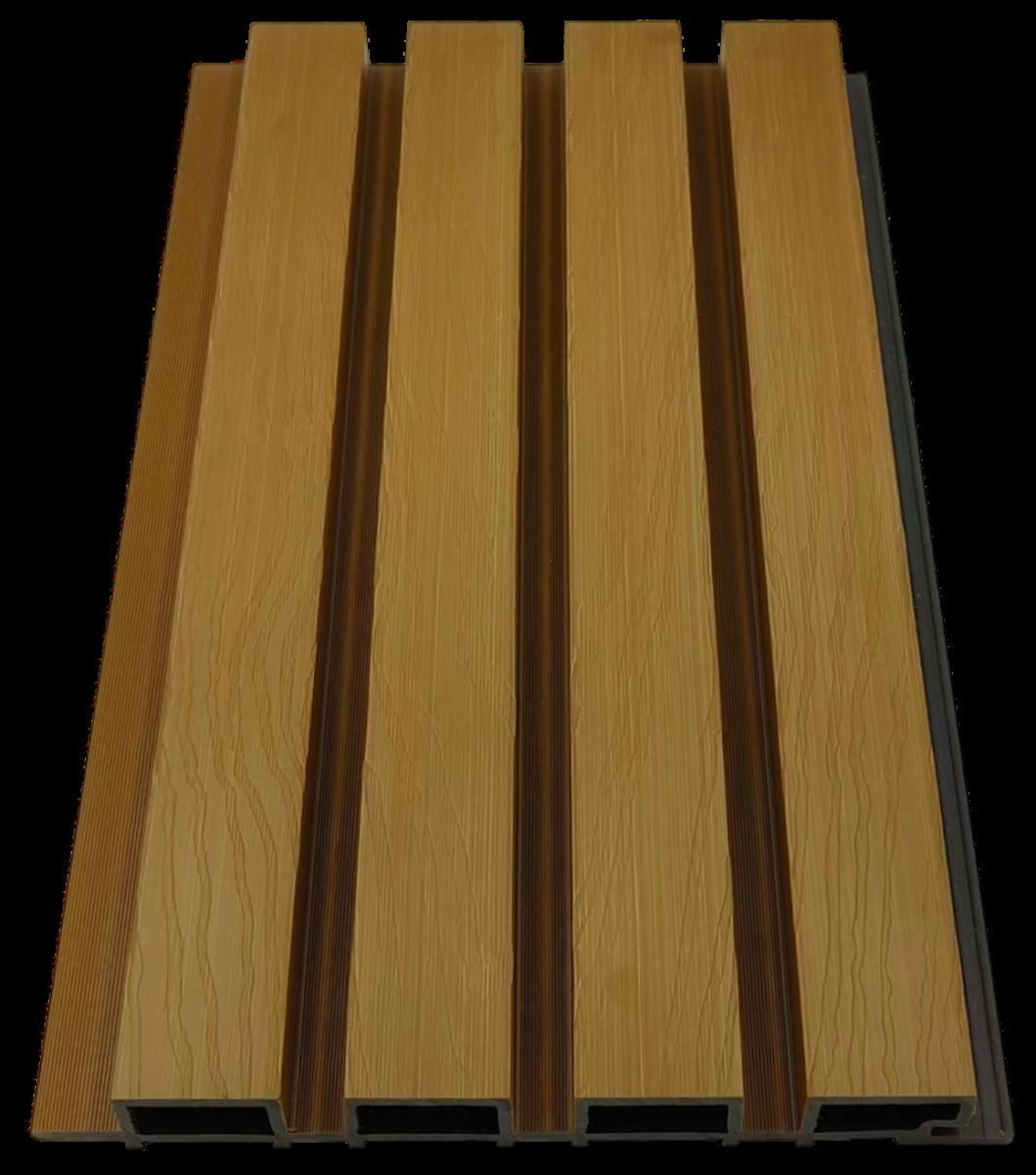 Wall Panel 73T - Walnut - Outdoor - 290cm - (1 pack / 6pcs) — Outdoor Wall Panels handmade to order by Langham Furniture, image 2 of 2