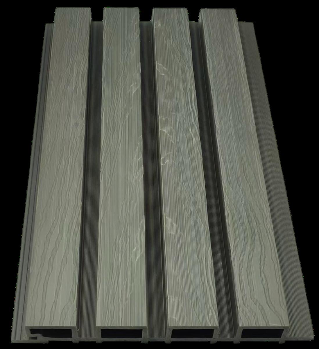 Wall Panel 73B - Grey - Outdoor - 290cm - (1 pack / 6pcs) — Outdoor Wall Panels handmade to order by Langham Furniture, image 2 of 2