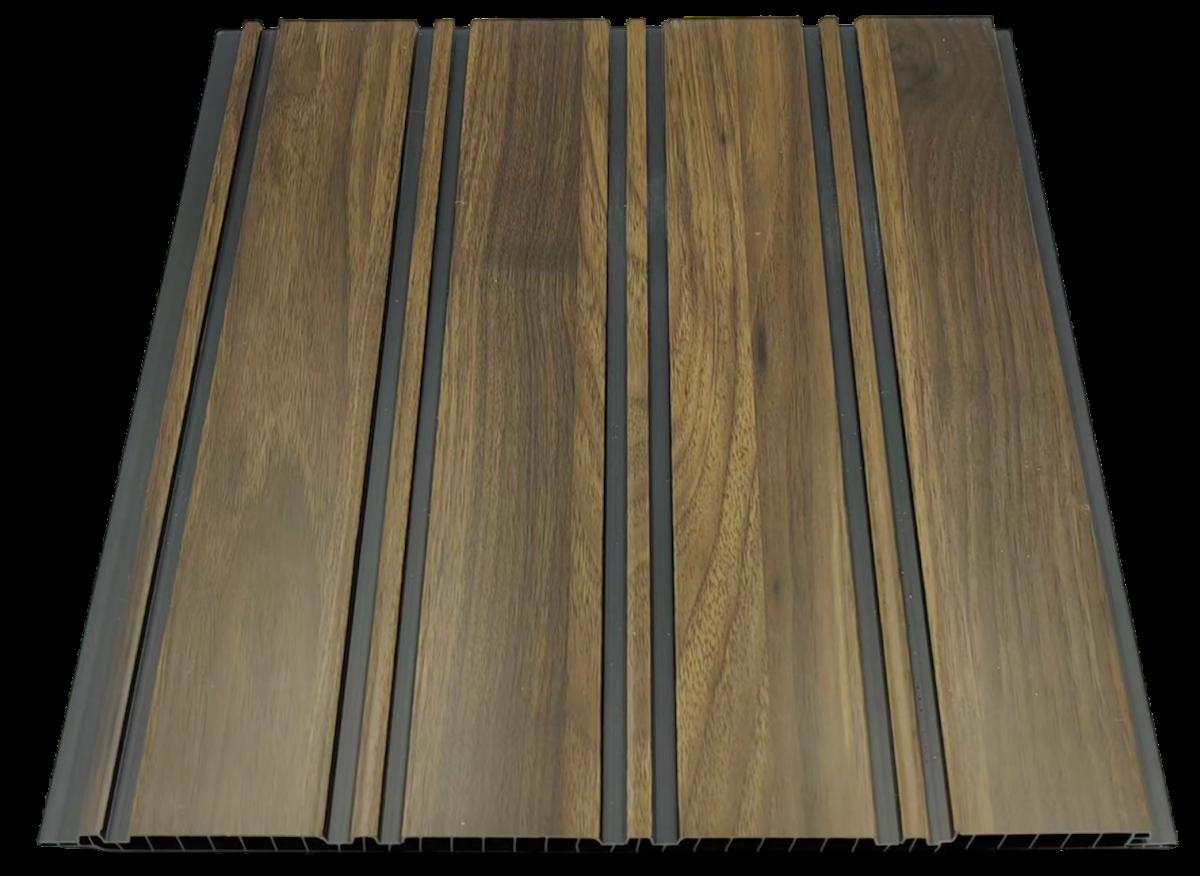 Wall Panel 64T - Walnut - Acoustic - 240cm - (1 pack / 8pcs) — Slat & Acoustic Panels handmade to order by Langham Furniture, image 2 of 4