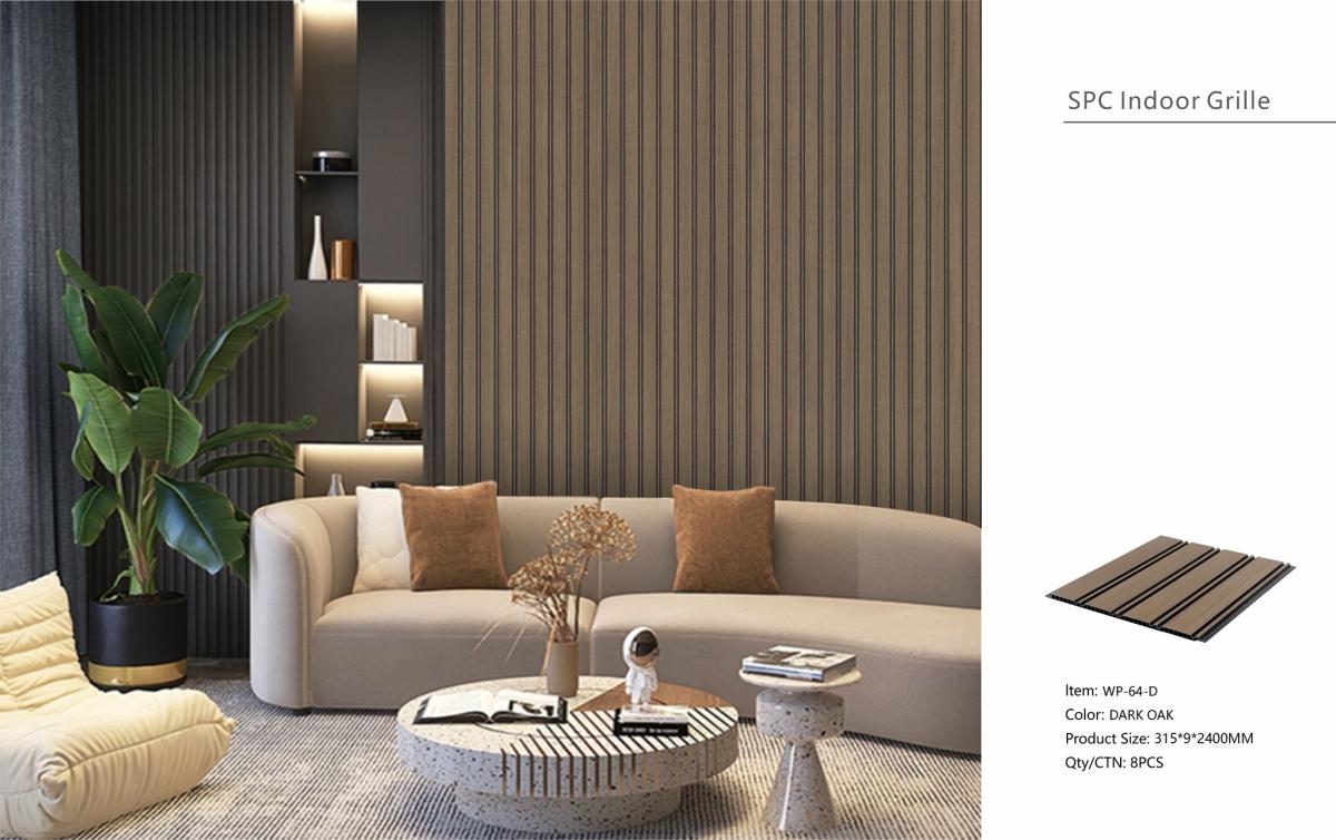 Wall Panel 64D - Dark Oak - PVC - 240cm - (1 pack / 8pcs) — Slat & Acoustic Panels handmade to order by Langham Furniture, image 3 of 4