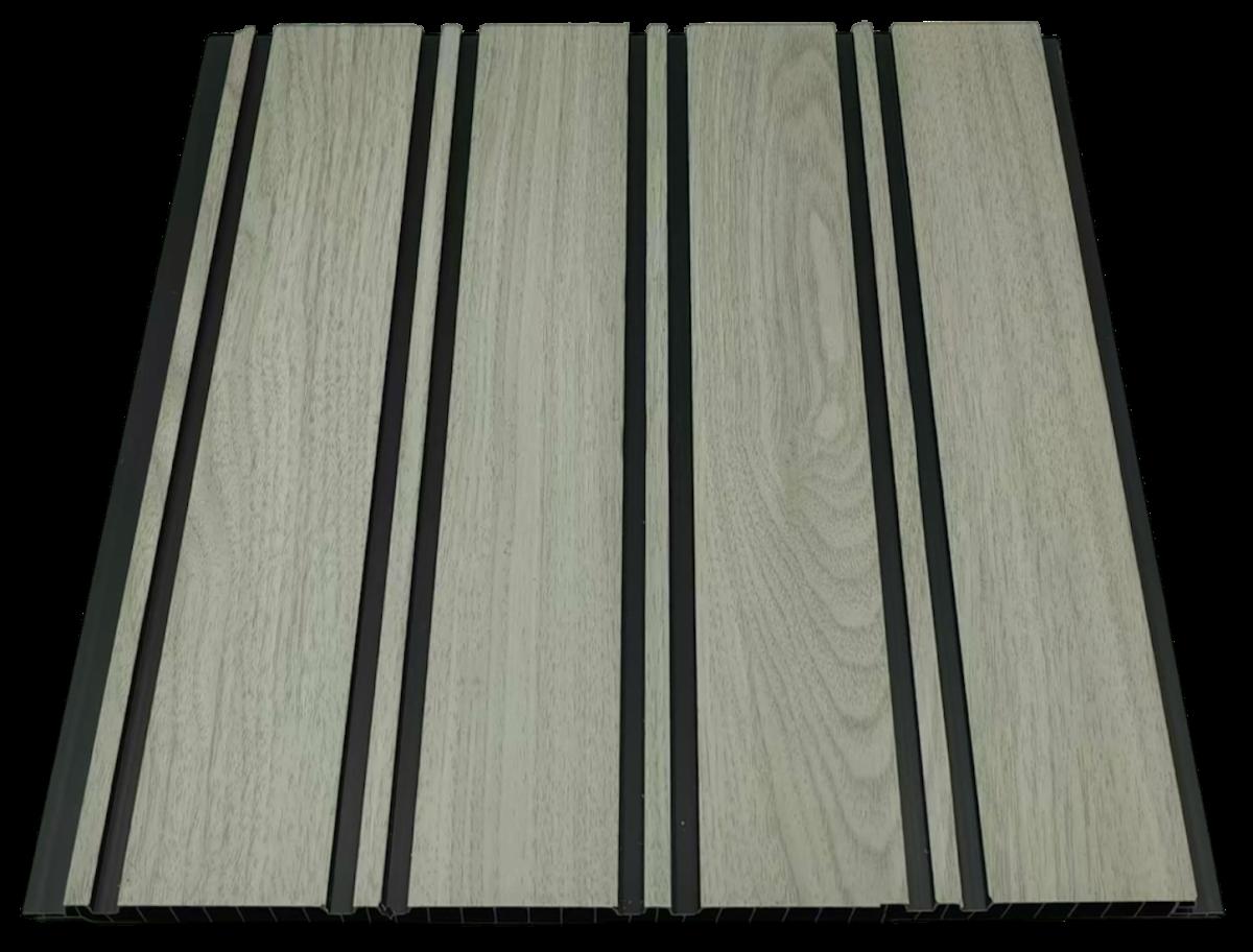 Wall Panel 64B - Grey - PVC - 240cm - (1 pack / 8pcs) — Slat & Acoustic Panels handmade to order by Langham Furniture, image 2 of 4