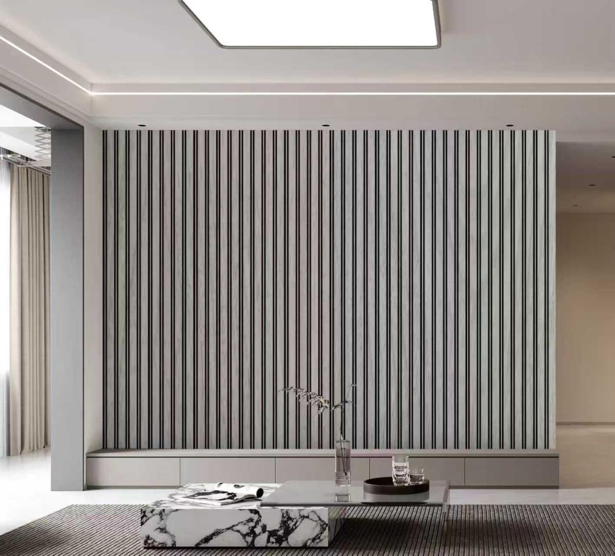 Wall Panel 64B - Grey - PVC - 240cm - (1 pack / 8pcs) — Slat & Acoustic Panels handmade to order by Langham Furniture, image 4 of 4