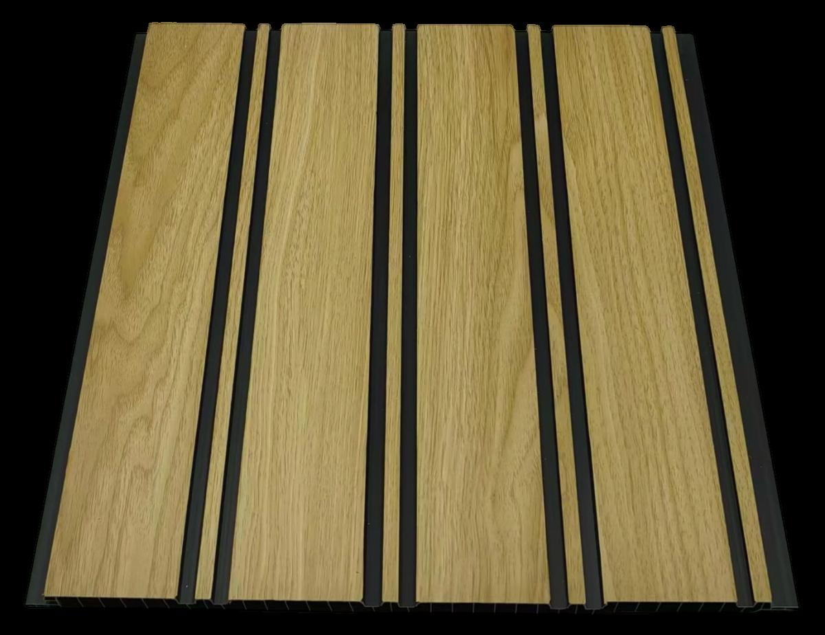 Wall Panel 64A - Oak - PVC - 240cm - (1 pack / 8pcs) — Slat & Acoustic Panels handmade to order by Langham Furniture, image 2 of 4