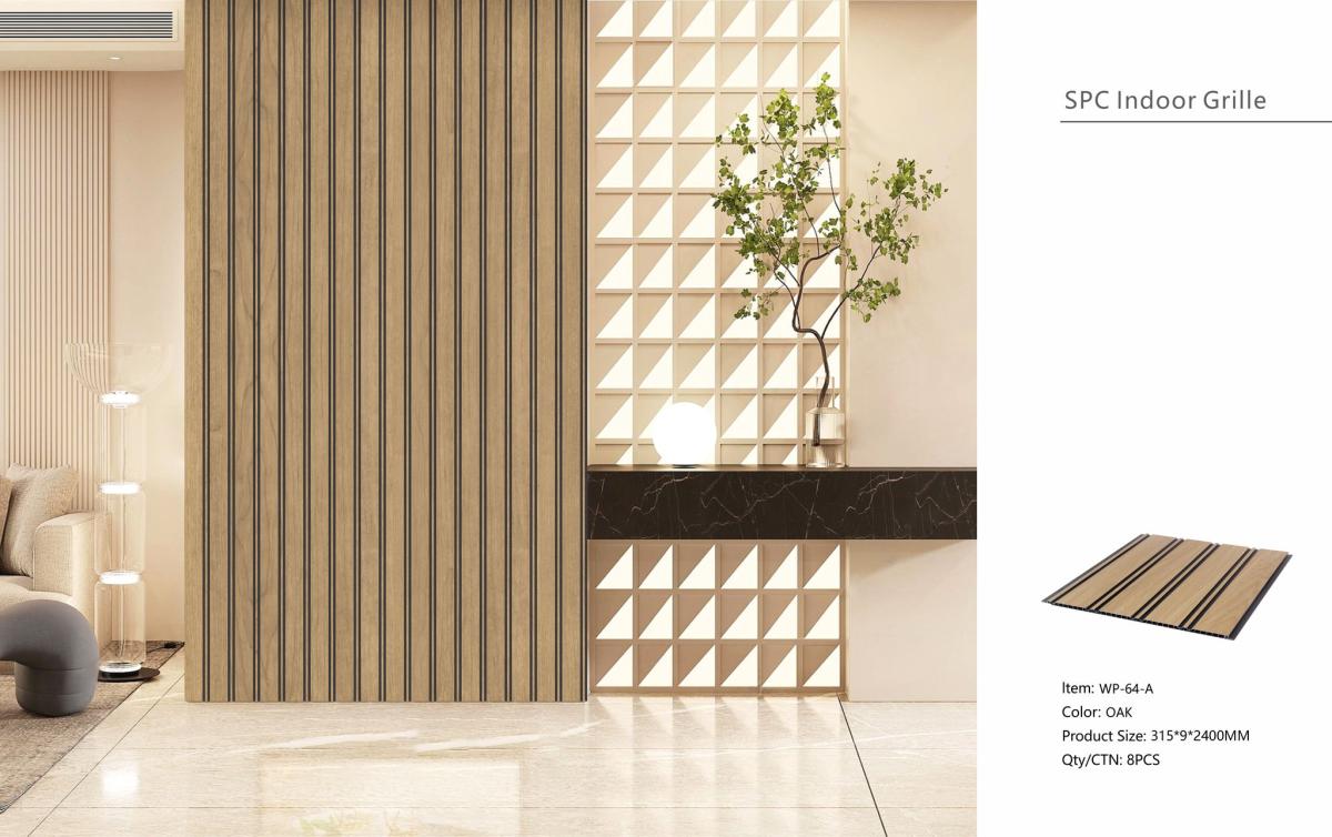 Wall Panel 64A - Oak - PVC - 240cm - (1 pack / 8pcs) — Slat & Acoustic Panels handmade to order by Langham Furniture, image 3 of 4