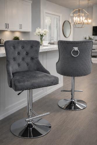 Mayfair Bar Stool (Ring Knocker) — Bar Stools handmade to order by Langham Furniture