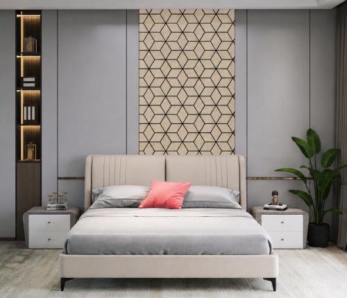 Wall Panel 08D - Dark Oak - Blocks - 240cm - (1 pack / 4pcs) — Slat & Acoustic Panels handmade to order by Langham Furniture