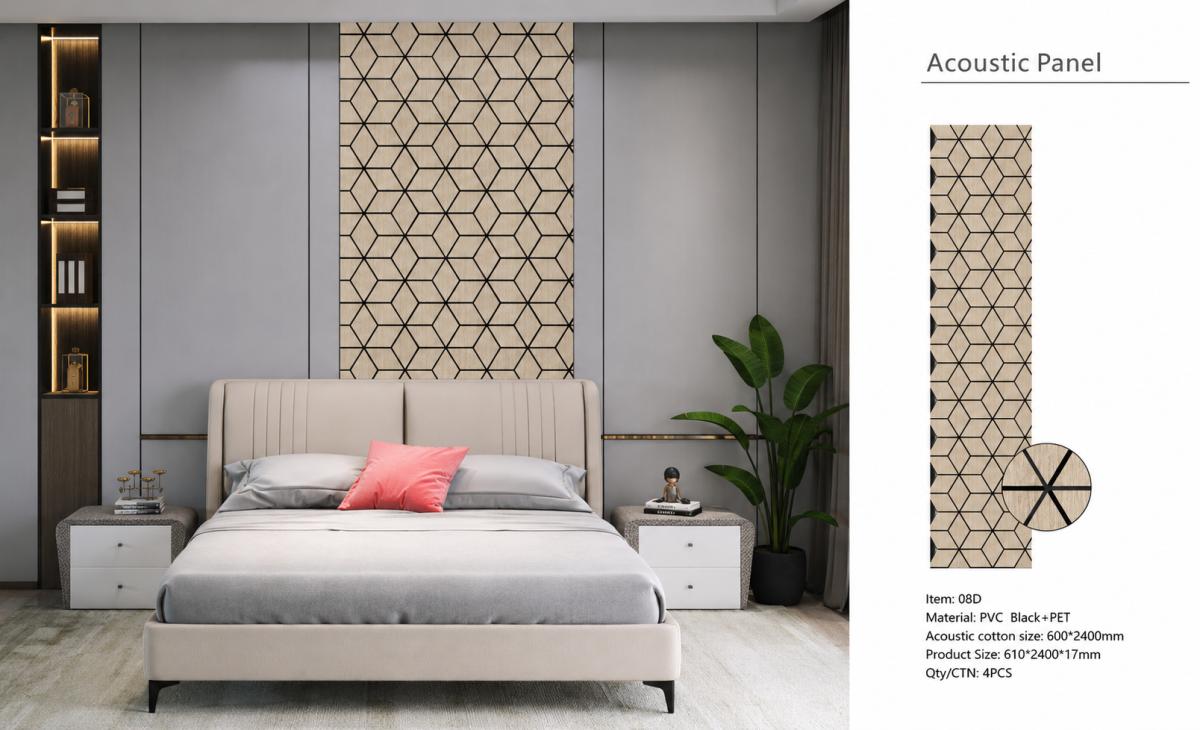 Wall Panel 08D - Dark Oak - Blocks - 240cm - (1 pack / 4pcs) — Slat & Acoustic Panels handmade to order by Langham Furniture, image 3 of 4