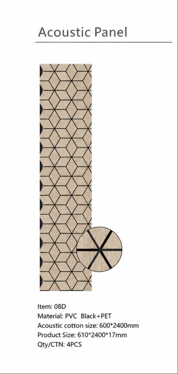 Wall Panel 08D - Dark Oak - Blocks - 240cm - (1 pack / 4pcs) — Slat & Acoustic Panels handmade to order by Langham Furniture, image 4 of 4