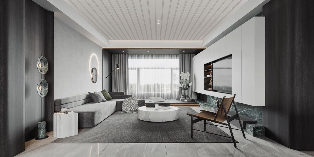 Ceiling 120B - Light Grey - 290cm - (1 Pack / 8pcs) — Ceiling Panels handmade to order by Langham Furniture, image 4 of 4