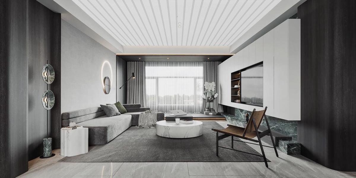 Ceiling 120A - White - 290cm - (1 Pack / 8pcs) — Ceiling Panels handmade to order by Langham Furniture, image 4 of 4