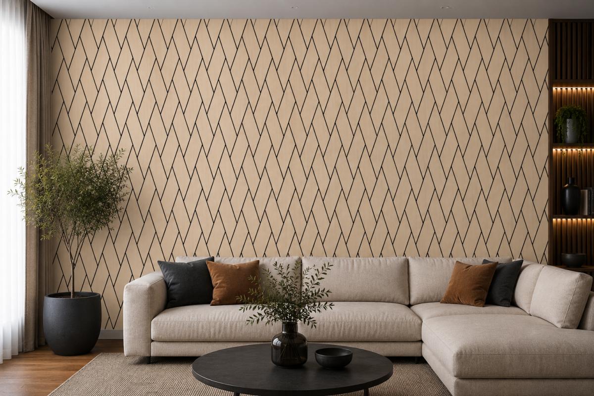 Wall Panel 42K - Shadow Oak - Acoustic - 240cm - (1 pack / 4pcs) — Slat & Acoustic Panels handmade to order by Langham Furniture, image 1 of 2