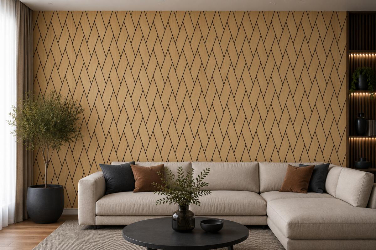Wall Panel 42H - Oak - Acoustic - 240cm - (1 pack / 4pcs) — Slat & Acoustic Panels handmade to order by Langham Furniture, image 1 of 2
