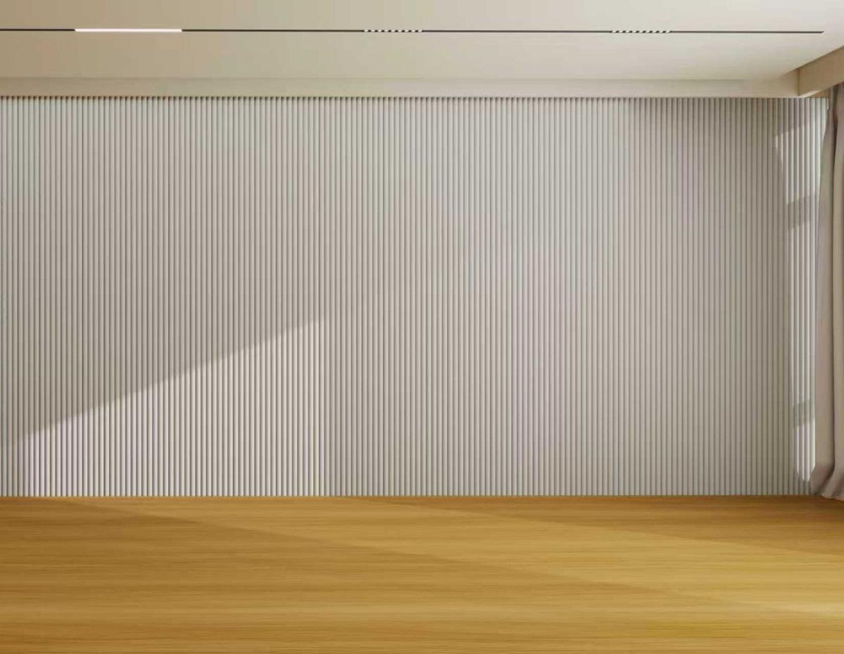 Wall Panel 80B - Light Grey  - Seamless - 240cm - (1 pack / 12pcs) — Slat & Acoustic Panels handmade to order by Langham Furniture, image 4 of 4