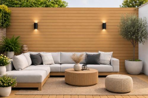 Wall Panel 87A - Oak 03 - Outdoor - 290cm - (1 pack / 6pcs) — Outdoor Wall Panels handmade to order by Langham Furniture