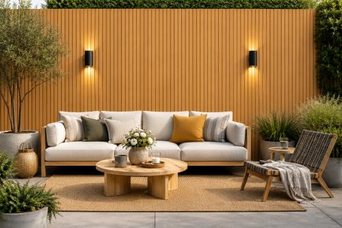Wall Panel 84A - Oak 03 - Outdoor - 240cm - (1 pack / 12pcs) — Outdoor Wall Panels handmade to order by Langham Furniture