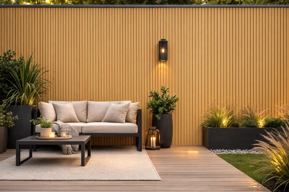Wall Panel 83A - Oak 03 - Outdoor - 180cm/290cm - (1 pack / 6pcs) — Outdoor Wall Panels handmade to order by Langham Furniture, image 1 of 3