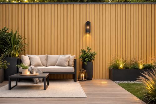 Wall Panel 83A - Oak 03 - Outdoor - 180cm/290cm - (1 pack / 6pcs) — Outdoor Wall Panels handmade to order by Langham Furniture