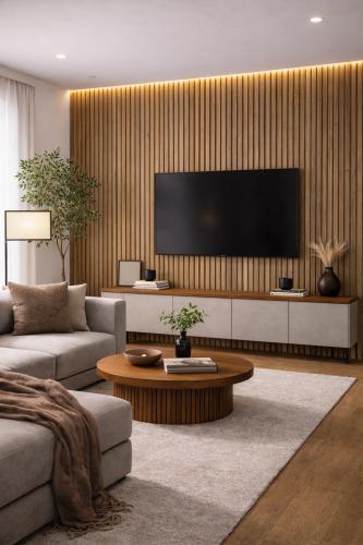 Wall Panel 04D - Dark Oak - Acoustic - 240cm - (1 pack / 4pcs) — Slat & Acoustic Panels handmade to order by Langham Furniture